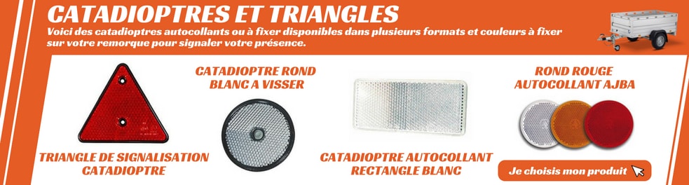 Catadioptres et triangles - Electricité remorque