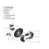 kit mâchoires pour essieu complet type moyeu f250 250 x 40 25-2025