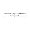 câble de frein alko démontage moyeu filetage m8, 770 et 1025 mm