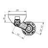 essieu 450 kg 4 trous entraxe 115