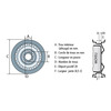 roue 8 480 x 8 - 4 plys avec moyeu erka 