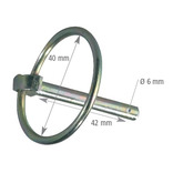 2 goupilles clips ø 6 mm