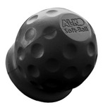 cache boule soft ball noir 