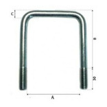 bride zinc 121 x 85 x 10 mm