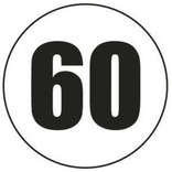 disque adhésif 60 km/h