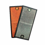 catadioptre rectangle orange à visser ou autocollant