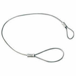câble de rupture l.60 cm + grosse boucle pour rotule ø 50 mm