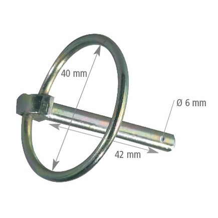2 goupilles clips ø 6 mm