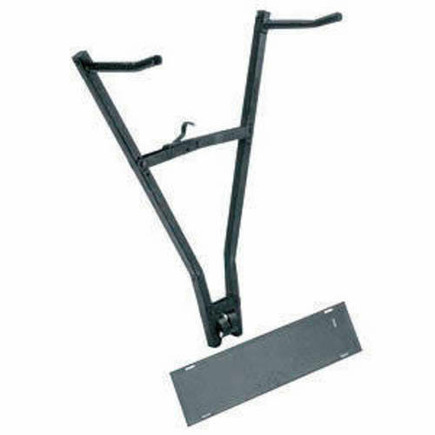 porte vélo sur rotule avec plaque immatriculation