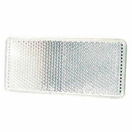 catadioptre autocollant rectangle blanc - ajba