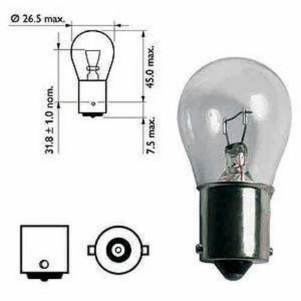 ampoule 12 v / 21 w