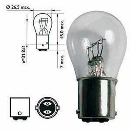 ampoule double plots 12 v 21/5 w