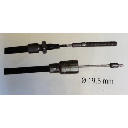 câble de frein ra2 , tube 19 mm , 1030 et 1240 mm